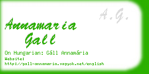 annamaria gall business card