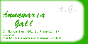 annamaria gall business card